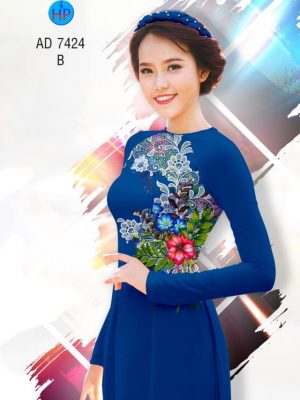 Vải áo dài Hoa in 3D kiểu mới AD 7424 36 1561776130 141 Vai ao dai Hoa in 3D kieu moi AD 7424
