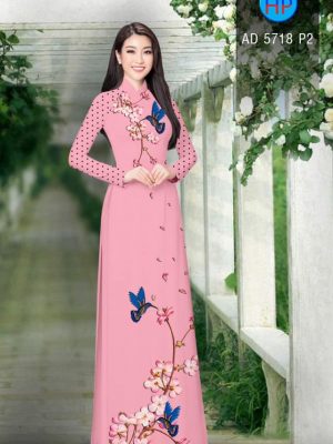 Vải áo dài Hoa Đào và Chim kiểu mới AD 5718 28 1561776542 157 Vai ao dai Hoa Dao va Chim kieu moi AD