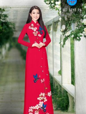 Vải áo dài Hoa Đào và Chim kiểu mới AD 5718 27 1561776542 607 Vai ao dai Hoa Dao va Chim kieu moi AD