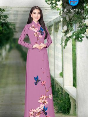 Vải áo dài Hoa Đào và Chim kiểu mới AD 5718 33 1561776542 805 Vai ao dai Hoa Dao va Chim kieu moi AD