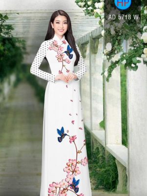 Vải áo dài Hoa Đào và Chim kiểu mới AD 5718 30 1561776542 999 Vai ao dai Hoa Dao va Chim kieu moi AD