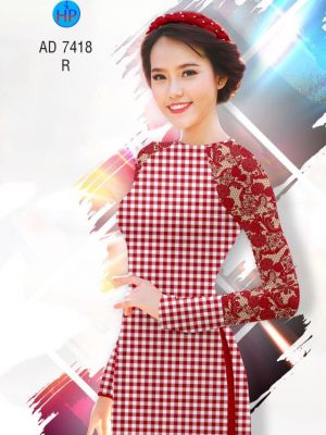 Vải áo dài Caro và hoa văn giả ren mới ra AD 7418 24 1561778014 325 Vai ao dai Caro va hoa van gia ren moi