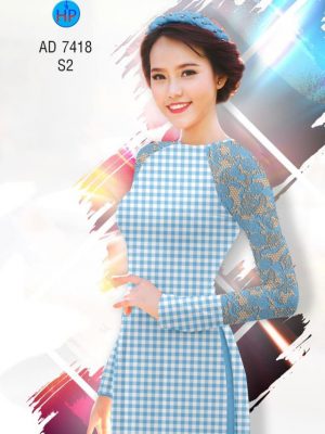 Vải áo dài Caro và hoa văn giả ren mới ra AD 7418 36 1561778014 373 Vai ao dai Caro va hoa van gia ren moi
