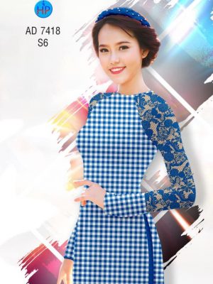 Vải áo dài Caro và hoa văn giả ren mới ra AD 7418 32 1561778014 655 Vai ao dai Caro va hoa van gia ren moi