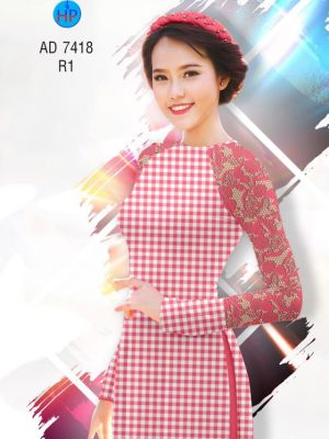Vải áo dài Caro và hoa văn giả ren mới ra AD 7418 37 1561778014 795 Vai ao dai Caro va hoa van gia ren moi