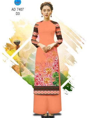Vải áo dài Cúc đại đoá và thổ cẩm kiểu mới AD 7407 35 1561791412 182 Vai ao dai Cuc dai doa va tho cam kieu