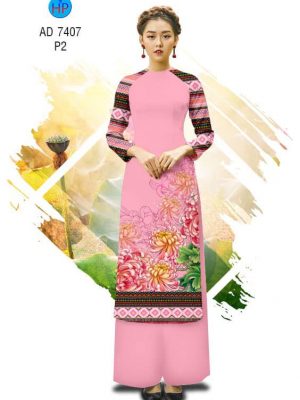 Vải áo dài Cúc đại đoá và thổ cẩm kiểu mới AD 7407 36 1561791412 698 Vai ao dai Cuc dai doa va tho cam kieu