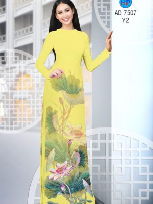Vải áo dài hoa Sen kiểu mới AD 7507 21 1561820576 767 Vai ao dai hoa Sen kieu moi AD 7507