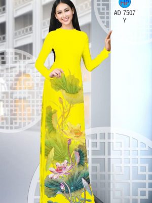 Vải áo dài hoa Sen kiểu mới AD 7507 32 1561820577 251 Vai ao dai hoa Sen kieu moi AD 7507