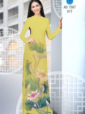 Vải áo dài hoa Sen kiểu mới AD 7507 22 1561820577 840 Vai ao dai hoa Sen kieu moi AD 7507