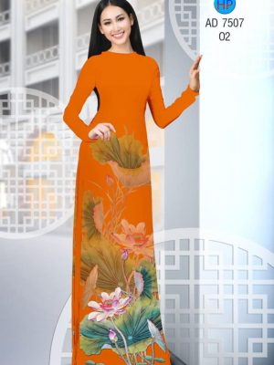 Vải áo dài hoa Sen kiểu mới AD 7507 37 1561820578 543 Vai ao dai hoa Sen kieu moi AD 7507