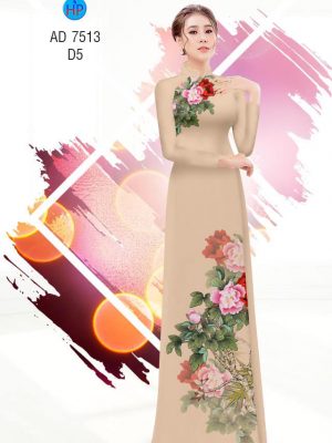 Vải áo dài Hoa Mẫu Đơn kiểu mới AD 7513 24 1561827234 381 Vai ao dai Hoa Mau Don kieu moi AD 7513