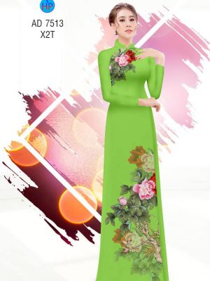 Vải áo dài Hoa Mẫu Đơn kiểu mới AD 7513 36 1561827235 121 Vai ao dai Hoa Mau Don kieu moi AD 7513