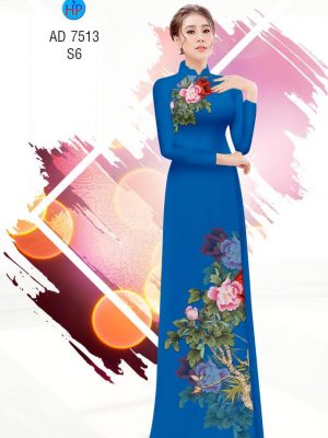Vải áo dài Hoa Mẫu Đơn kiểu mới AD 7513 30 1561827235 225 Vai ao dai Hoa Mau Don kieu moi AD 7513