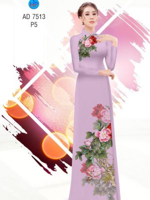 Vải áo dài Hoa Mẫu Đơn kiểu mới AD 7513 28 1561827235 515 Vai ao dai Hoa Mau Don kieu moi AD 7513