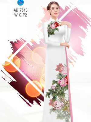 Vải áo dài Hoa Mẫu Đơn kiểu mới AD 7513 35 1561827235 938 Vai ao dai Hoa Mau Don kieu moi AD 7513