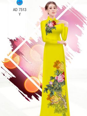 Vải áo dài Hoa Mẫu Đơn kiểu mới AD 7513 37 1561827235 97 Vai ao dai Hoa Mau Don kieu moi AD 7513