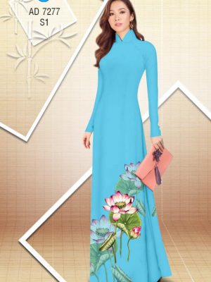 Vải áo dài hoa Sen kiểu mới AD 7277 35 1561829053 654 Vai ao dai hoa Sen kieu moi AD 7277