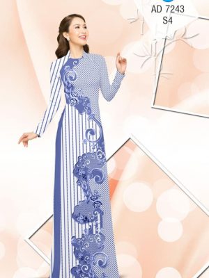 Vải áo dài Sọc, bi và hoa văn mới ra AD 7243 22 1561831553 849 Vai ao dai Soc bi va hoa van moi ra