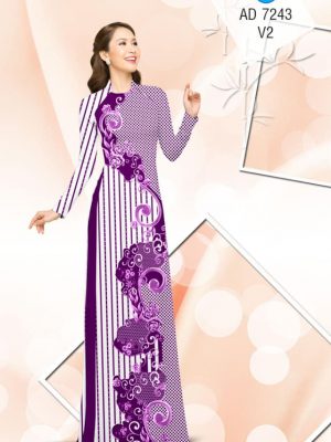 Vải áo dài Sọc, bi và hoa văn mới ra AD 7243 26 1561831553 919 Vai ao dai Soc bi va hoa van moi ra