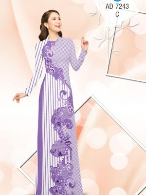 Vải áo dài Sọc, bi và hoa văn mới ra AD 7243 37 1561831554 171 Vai ao dai Soc bi va hoa van moi ra