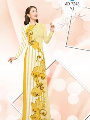 Vải áo dài Sọc, bi và hoa văn mới ra AD 7243 34 1561831554 235 Vai ao dai Soc bi va hoa van moi ra
