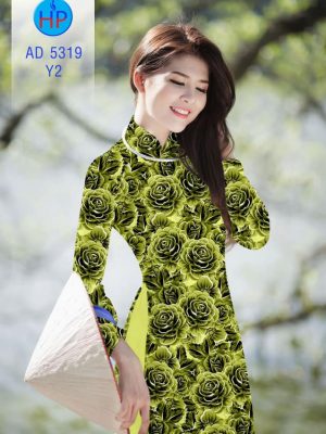 Vải áo dài Hoa hồng 3D mới ra AD 5319 30 1561831907 158 Vai ao dai Hoa hong 3D moi ra AD 5319