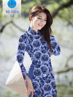 Vải áo dài Hoa hồng 3D mới ra AD 5319 33 1561831907 532 Vai ao dai Hoa hong 3D moi ra AD 5319