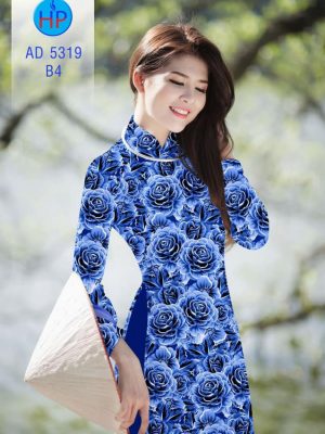 Vải áo dài Hoa hồng 3D mới ra AD 5319 21 1561831907 730 Vai ao dai Hoa hong 3D moi ra AD 5319