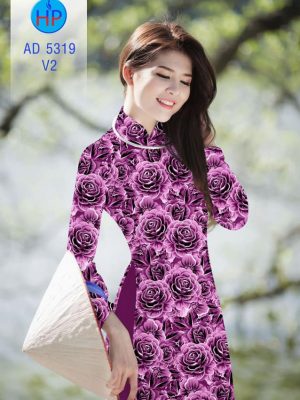Vải áo dài Hoa hồng 3D mới ra AD 5319 27 1561831907 962 Vai ao dai Hoa hong 3D moi ra AD 5319