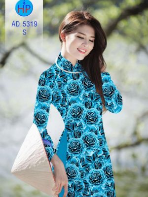 Vải áo dài Hoa hồng 3D mới ra AD 5319 22 1561831907 974 Vai ao dai Hoa hong 3D moi ra AD 5319