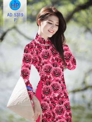 Vải áo dài Hoa hồng 3D mới ra AD 5319 36 1561831908 657 Vai ao dai Hoa hong 3D moi ra AD 5319