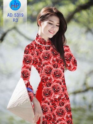 Vải áo dài Hoa hồng 3D mới ra AD 5319 34 1561831908 799 Vai ao dai Hoa hong 3D moi ra AD 5319