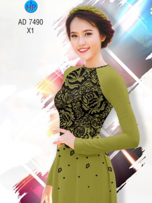 Vai ao dai Hoa gia ren kieu moi AD 7490