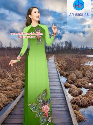 Vải áo dài Hoa và hoa văn công kiểu mới AD 5808 31 1561990865 1 Vai ao dai Hoa va hoa van cong kieu moi