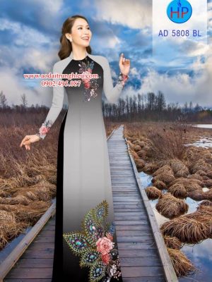 Vải áo dài Hoa và hoa văn công kiểu mới AD 5808 23 1561990865 20 Vai ao dai Hoa va hoa van cong kieu moi