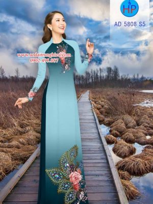 Vải áo dài Hoa và hoa văn công kiểu mới AD 5808 33 1561990865 515 Vai ao dai Hoa va hoa van cong kieu moi