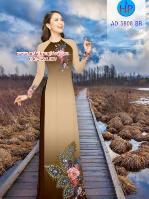 Vải áo dài Hoa và hoa văn công kiểu mới AD 5808 22 1561990865 535 Vai ao dai Hoa va hoa van cong kieu moi