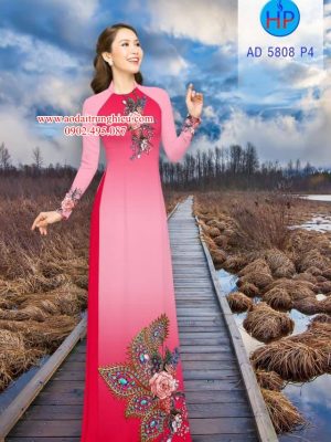 Vải áo dài Hoa và hoa văn công kiểu mới AD 5808 28 1561990865 551 Vai ao dai Hoa va hoa van cong kieu moi