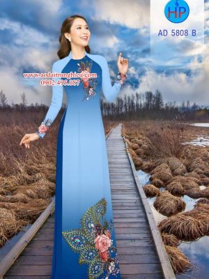 Vải áo dài Hoa và hoa văn công kiểu mới AD 5808 24 1561990865 988 Vai ao dai Hoa va hoa van cong kieu moi