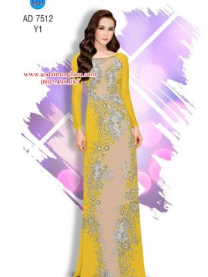 1561991865 36 Vai ao dai Hoa van thiet ke 2019 AD 7512