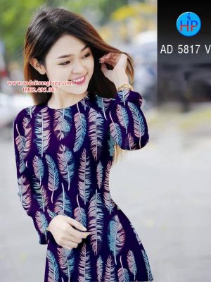 Vải áo dài Lông vũ kiểu mới AD 5817 24 1562085679 662 Vai ao dai Long vu kieu moi AD 5817