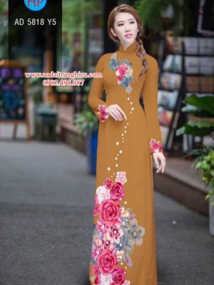 Vải áo dài Hoa hồng kiểu mới AD 5818 37 1562086471 815 Vai ao dai Hoa hong kieu moi AD 5818