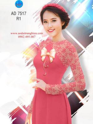 Vải áo dài Chút nữ tính với nơ kiểu mới AD 7517 31 1562086761 156 Vai ao dai Chut nu tinh voi no kieu moi