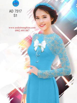 Vải áo dài Chút nữ tính với nơ kiểu mới AD 7517 28 1562086761 636 Vai ao dai Chut nu tinh voi no kieu moi