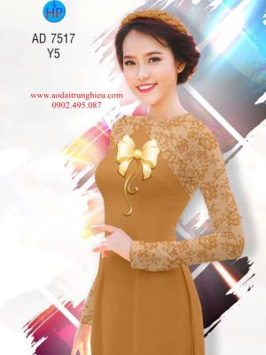 Vải áo dài Chút nữ tính với nơ kiểu mới AD 7517 36 1562086761 749 Vai ao dai Chut nu tinh voi no kieu moi