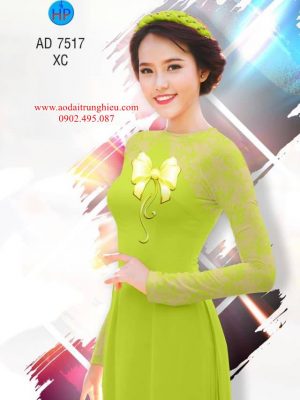 Vải áo dài Chút nữ tính với nơ kiểu mới AD 7517 30 1562086761 997 Vai ao dai Chut nu tinh voi no kieu moi