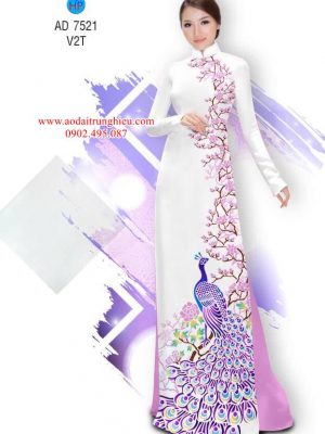 Vải áo dài chim Công thiết kế 2019 AD 7521 21 1562161745 599 Vai ao dai chim Cong thiet ke 2019 AD 7521