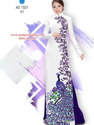 Vải áo dài chim Công thiết kế 2019 AD 7521 25 1562161745 83 Vai ao dai chim Cong thiet ke 2019 AD 7521