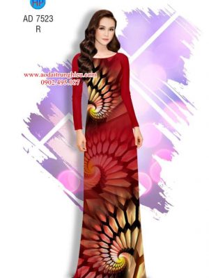 Vải áo dài Hoa ảo 3D mới ra AD 7523 37 1562162121 595 Vai ao dai Hoa ao 3D moi ra AD 7523